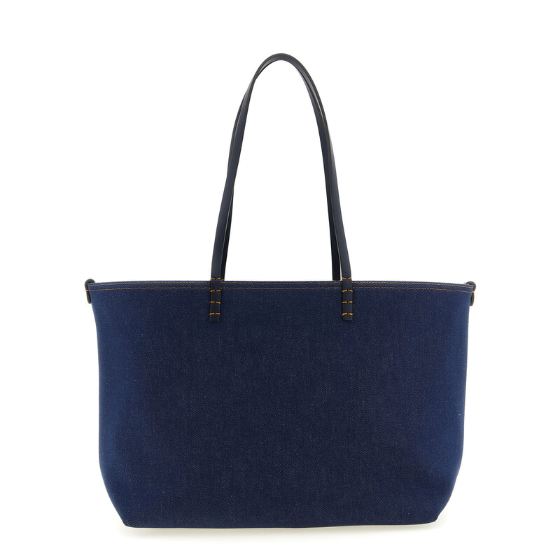 FENDI ネイビー星柄 トートバッグ Fendi Roll Medium Reversible Shopping Bag 8BH428AWPOF0NAP