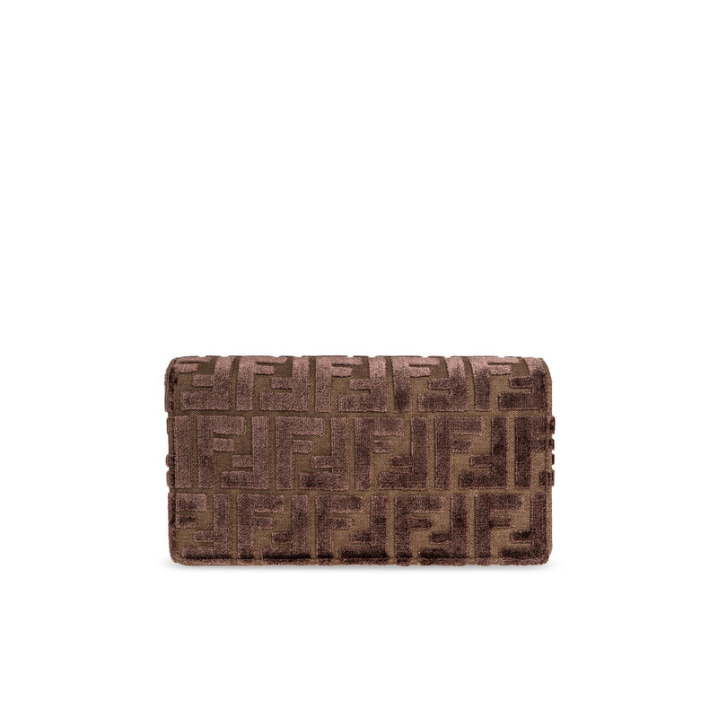 Fendi Shoulder Bag Baguette 8M0498 AT14 F0L1B CHOCOLATE - Handbags