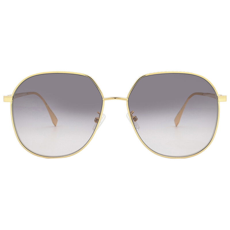 Fendi Smoke Gradient Pilot Ladies Sunglasses FE40069U 30B 59