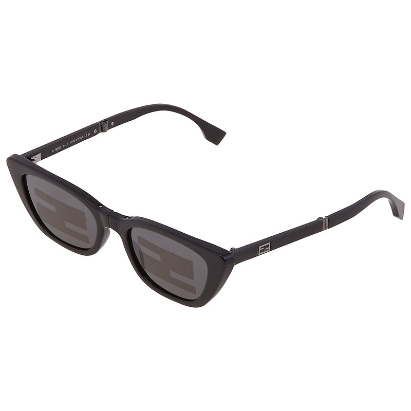 NEW Fendi FE40089I 01C FOLDING Black Mirror Pattern Women Cat Eye Sunglasses Fendi | Accessories | New Fendi Fe4089i 0c Folding Black  main image 4