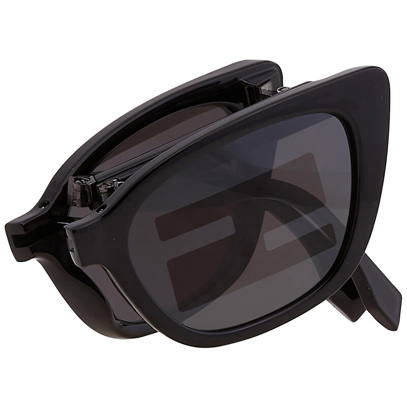 Fendi Smoke Mirror Logo Folding Cat Eye Ladies Sunglasses FE40089I