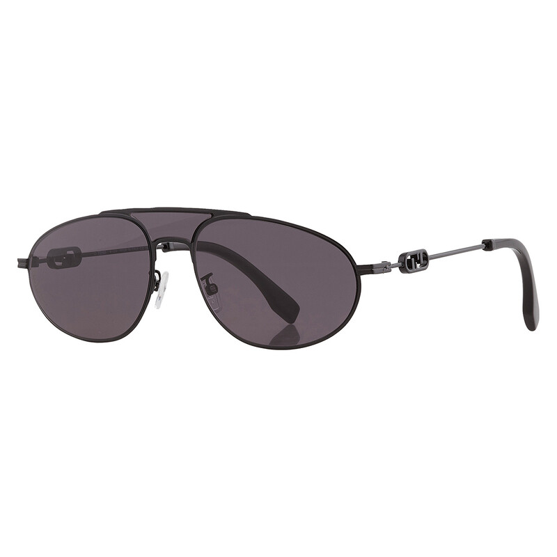 Fendi Smoke Pilot Men's Sunglasses FE40072U-Y 01A 57 192337117077