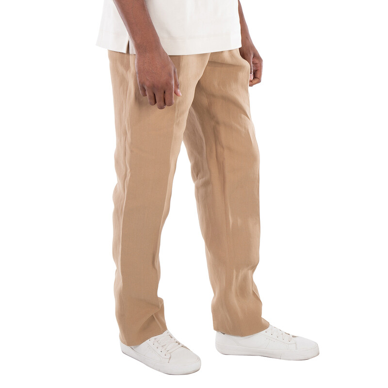 Fendi Straight-Leg Paper Canvas Trousers, Brand Size 50 (US Size