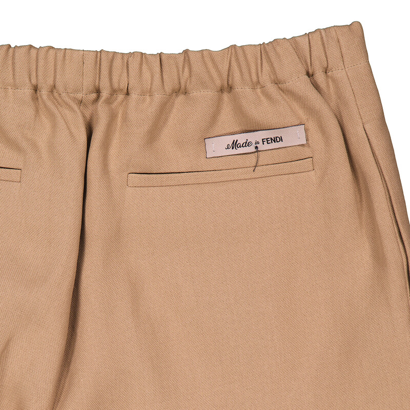 Fendi Straight-Leg Paper Canvas Trousers, Brand Size 50 (US Size