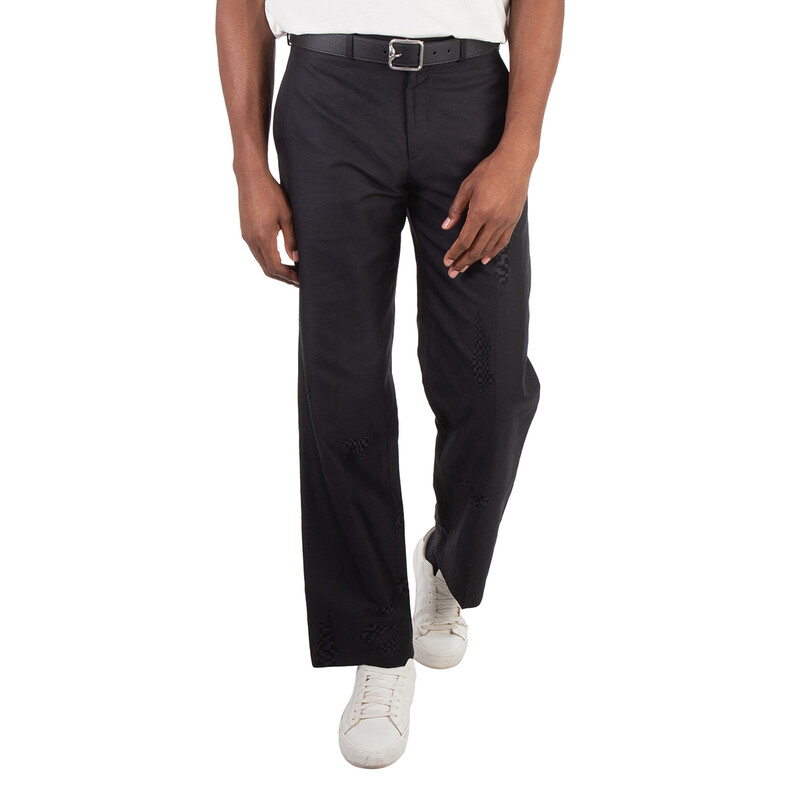 Fendi Tailored Woven Pattern Trousers, Brand Size 50 (Waist Size