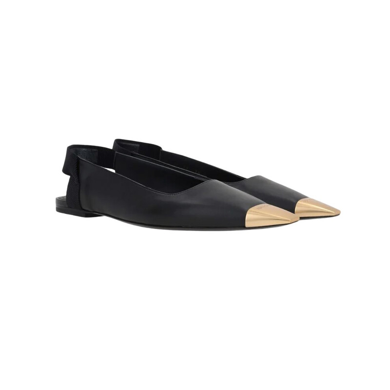 Ferragamo Alhena Nappa Slingback Flats, Size 7.5 C 01F715 761909