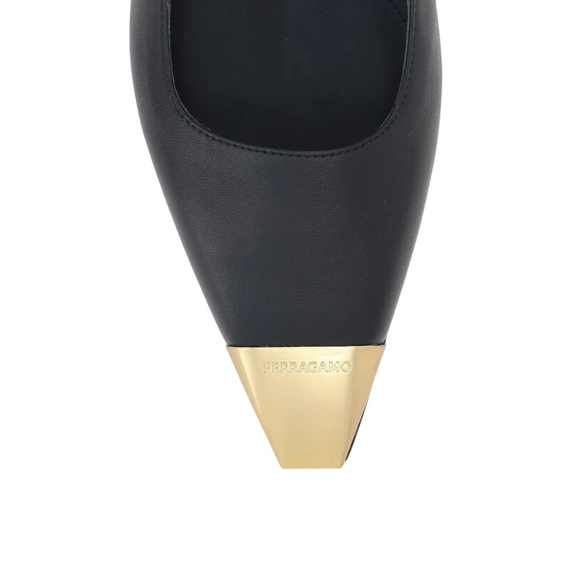 Ferragamo Alhena Nappa Slingback Flats, Size 7.5 C 01F715 761909