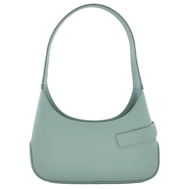 Ferragamo Archive Calfskin Leather Hobo Shoulder Bag in Green