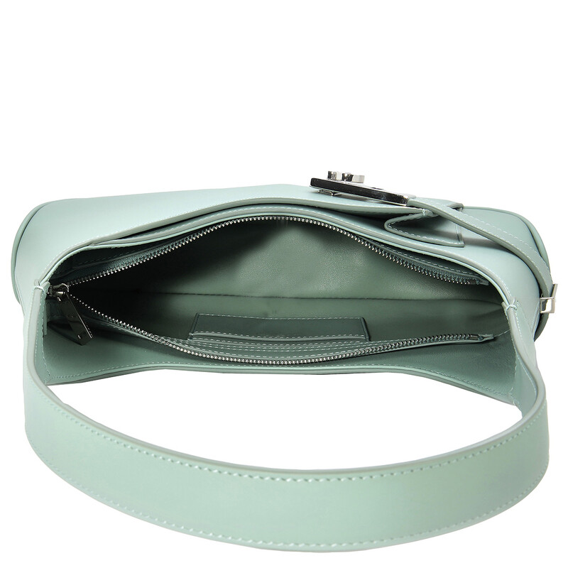 Ferragamo Archive Calfskin Leather Hobo Shoulder Bag in Green