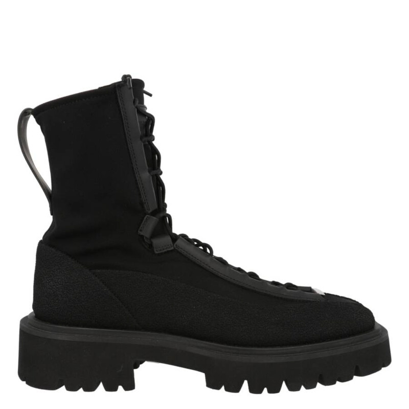 Ferragamo Atlante 2 Hybrid Combat Boots, Size 8 021381 760644 