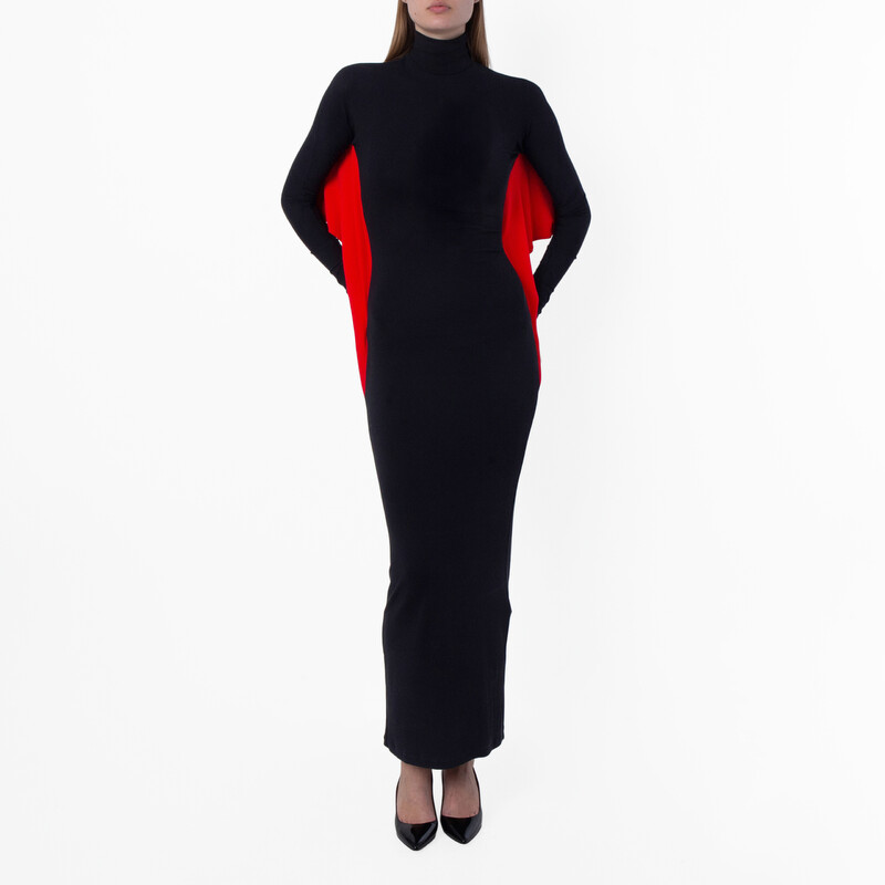 Ferragamo Batwing Sleeve Slim Fit Maxi Dress, Brand Size TC (Small