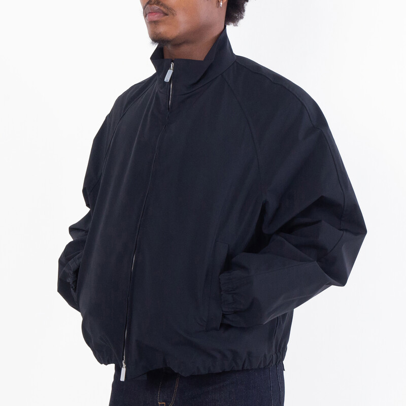 Ferragamo Black Nylon Sport Jacket, Brand Size 52 ( US Size 42 Ferragamo Black Nylon Sport Jacket, Brand Size 52 ( US Size 42