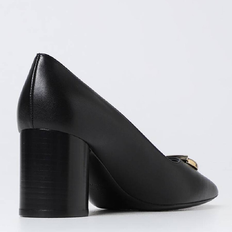 Ferragamo Black Pania New Gancio Pumps, Size 7 C 01F832 763901