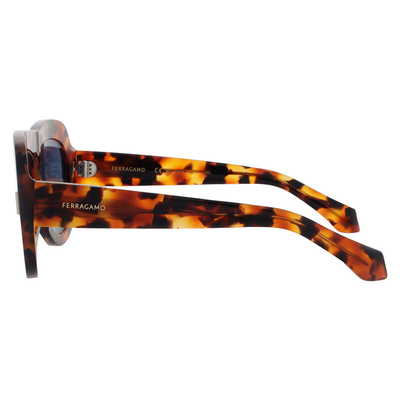Ferragamo Blue Oval Ladies Sunglasses SF2029SE 240 57  display picture 3