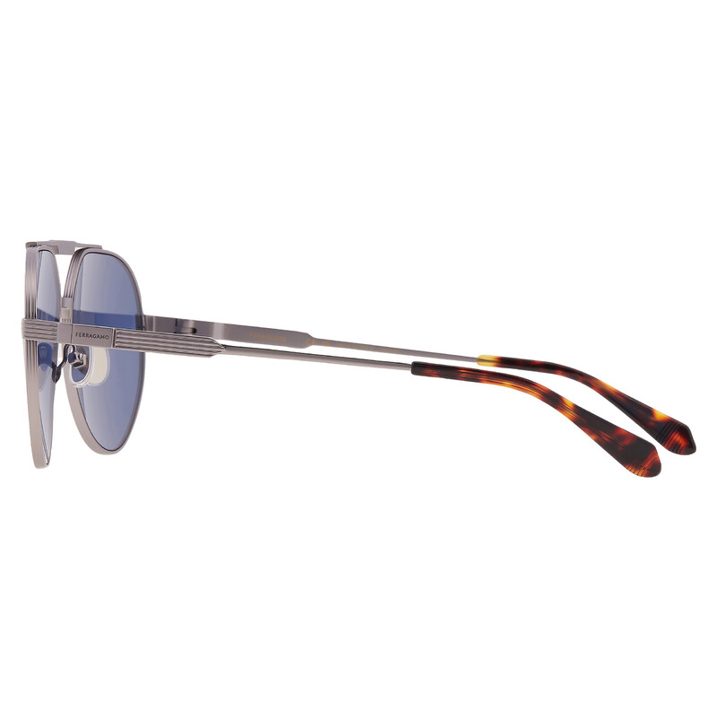 Ferragamo Blue Pilot Men's Sunglasses SF327S 021 62 886895676403
