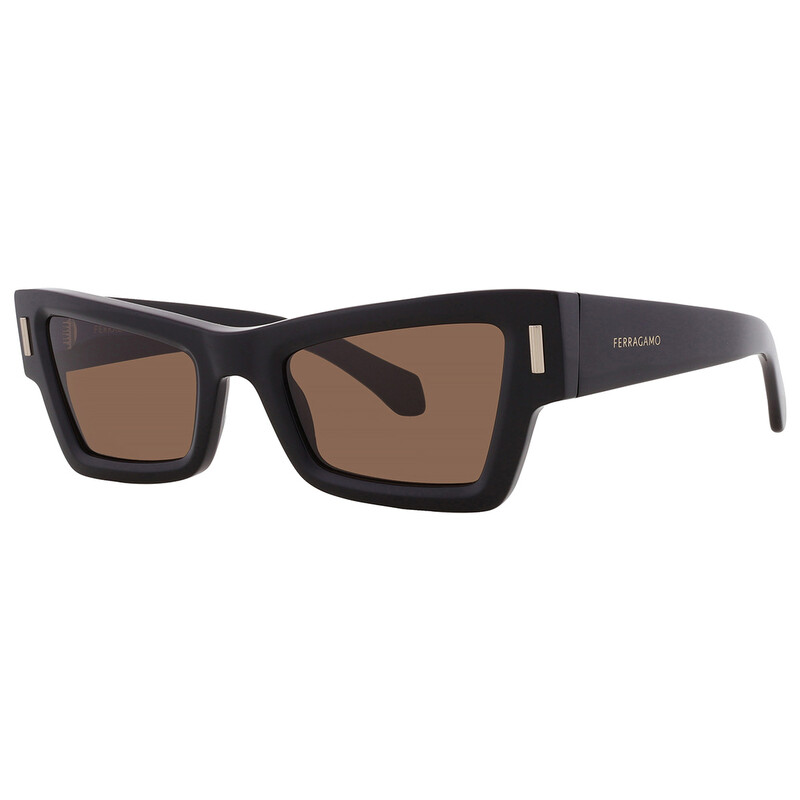 Ferragamo Brown Cat Eye Ladies Sunglasses SF2006S 001 53  display picture 3
