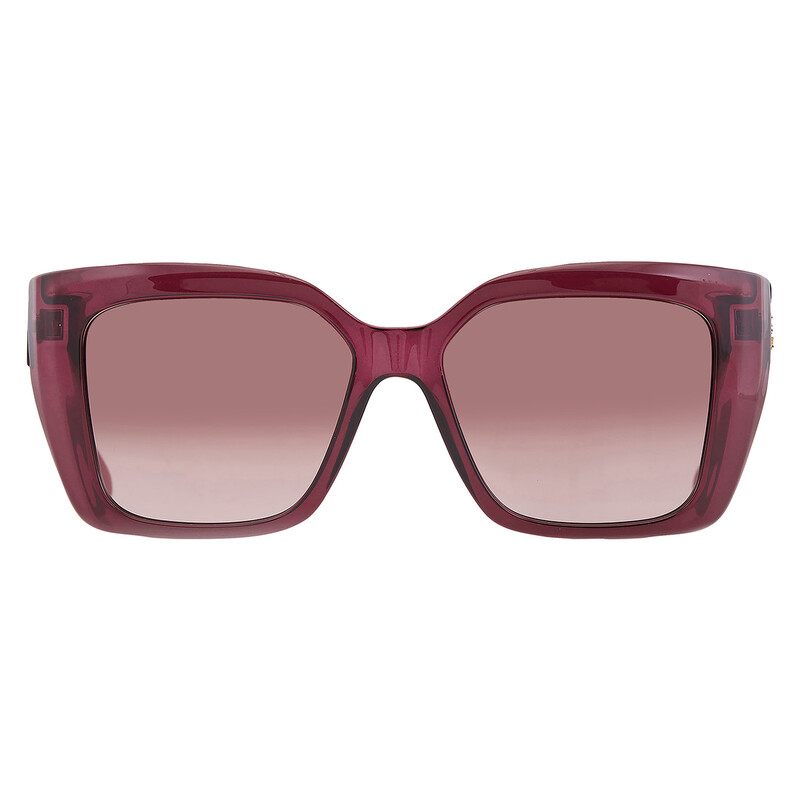 Brown Gradient Rectangular Women\'s Sunglasses beryll-mellow-brownbrown-  main image 2