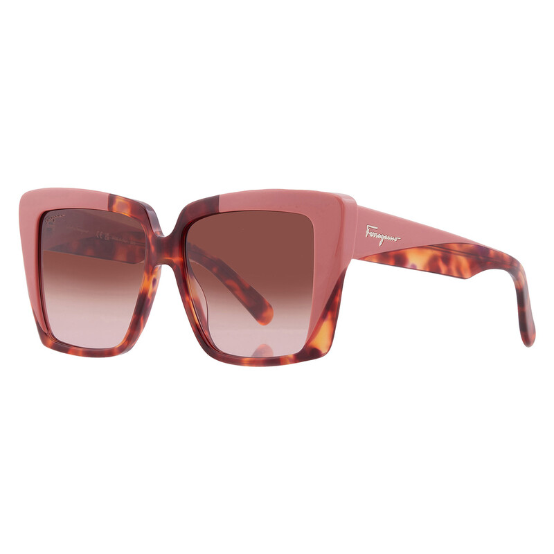 Ferragamo Brown Gradient Square Ladies Sunglasses SF1060S  display picture 3