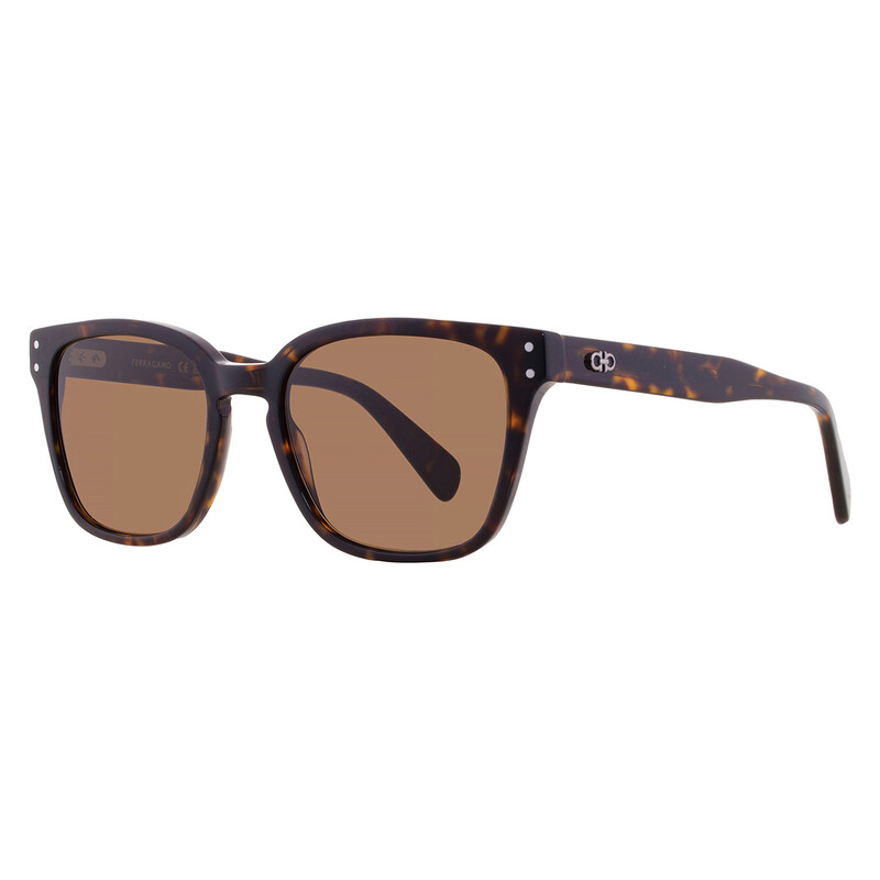 Ferragamo Brown Square Men's Sunglasses SF1040SCP 240 55