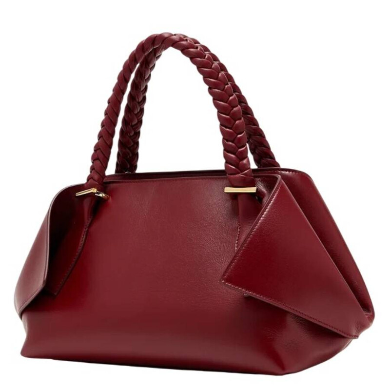 Ferragamo Burgundy Folded M Handbag 219865 781030 8032624570722