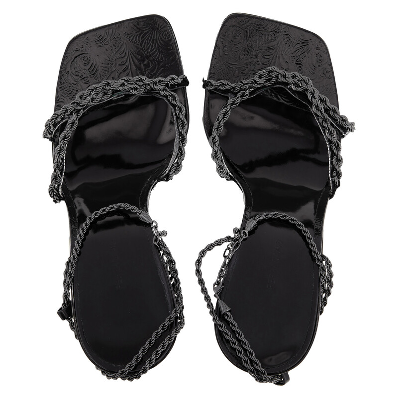 Ferragamo Calypso X5 Bejeweled Sandals, Size 7 B 01G569 766269