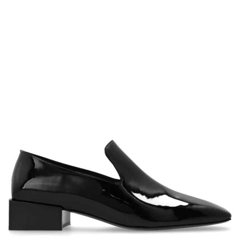 Ferragamo Carmelita Patent Leather Loafers, Size 7 D 01J181  display picture 2