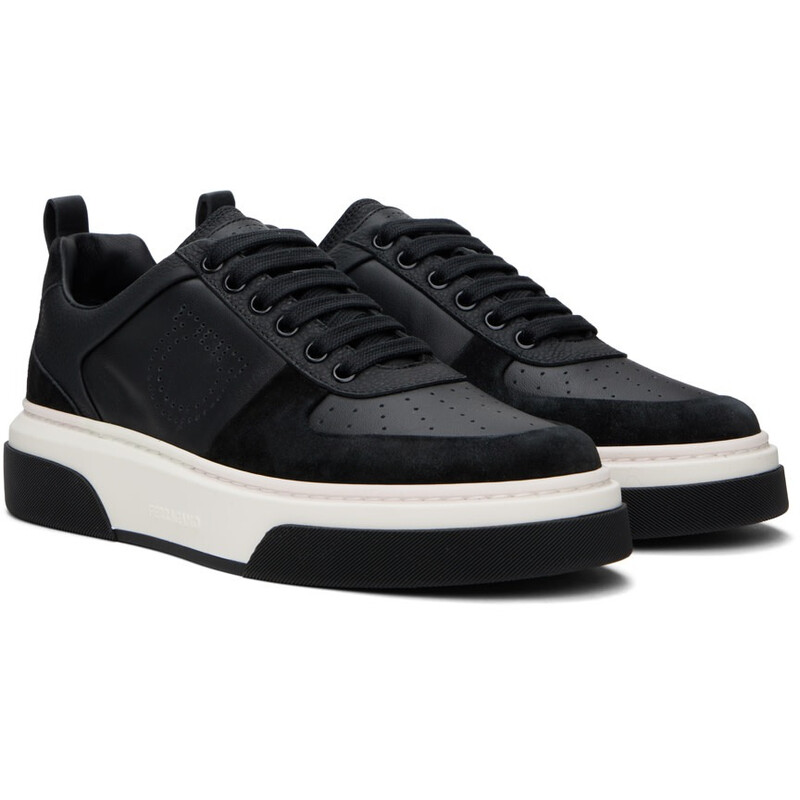 Ferragamo Cassina Gancini Low-Top Sneakers, Size 8.5 021171 760590