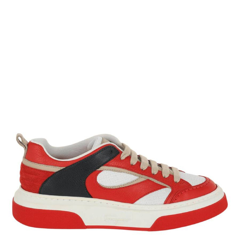 Ferragamo Cassina Shaped Inserts Sneaker, Size 10 021276 760903