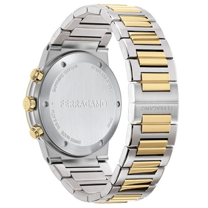 Ferragamo Chronograph Quartz Green Dial Men's Watch SFME01223
