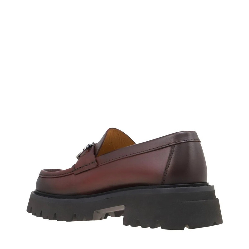 Ferragamo Chunky Moccasin With Gancini Ornament, Size 10.5  display picture 1