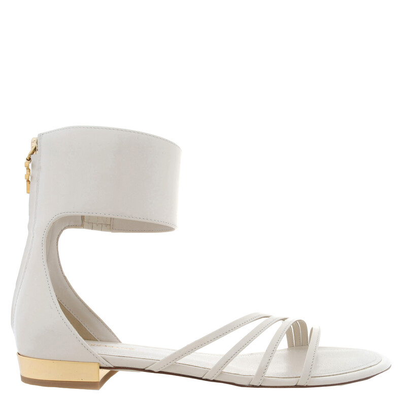 Ferragamo Clivia Florence Leather Flat Sandals, Size 7 C 01I129