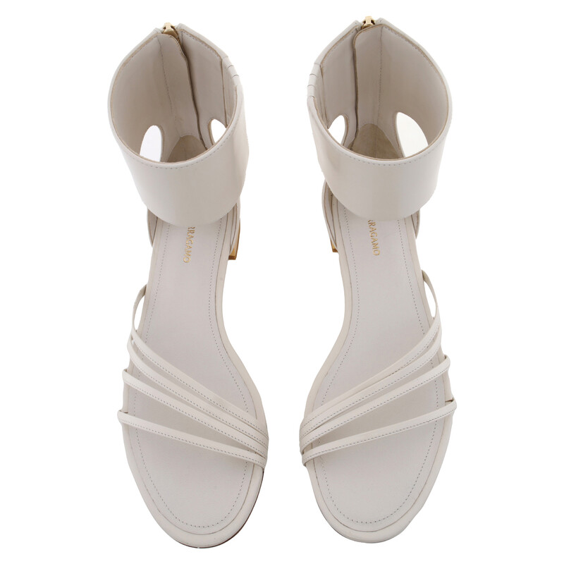 Ferragamo Clivia Florence Leather Flat Sandals, Size 7 C 01I129