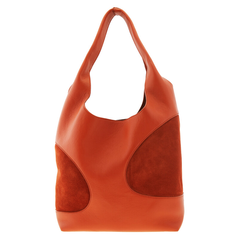 ざっく　③ Ferragamo Cut-Out Detailing Hobo Bag in Terracotta 215985 769995