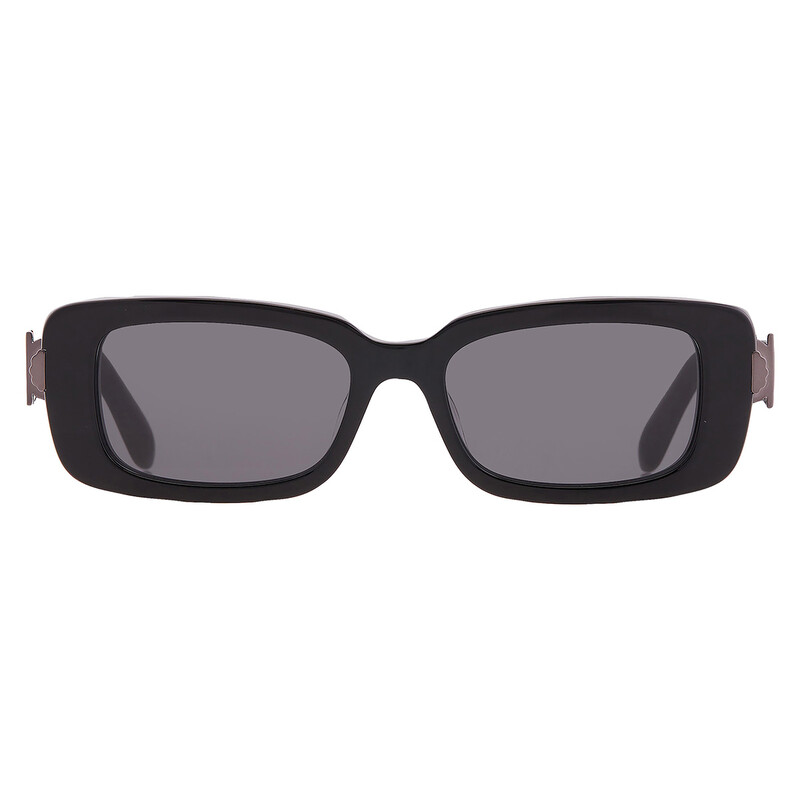 Ferragamo Dark Grey Rectangular Ladies Sunglasses SF1105S 001 52