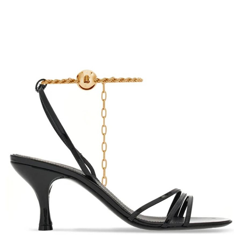 Salvatore Ferragamo エスパドリーユ MANDY DENI Ferragamo Denise 70 Ankle Chain Sandals, Size 7 C 01H441 769054