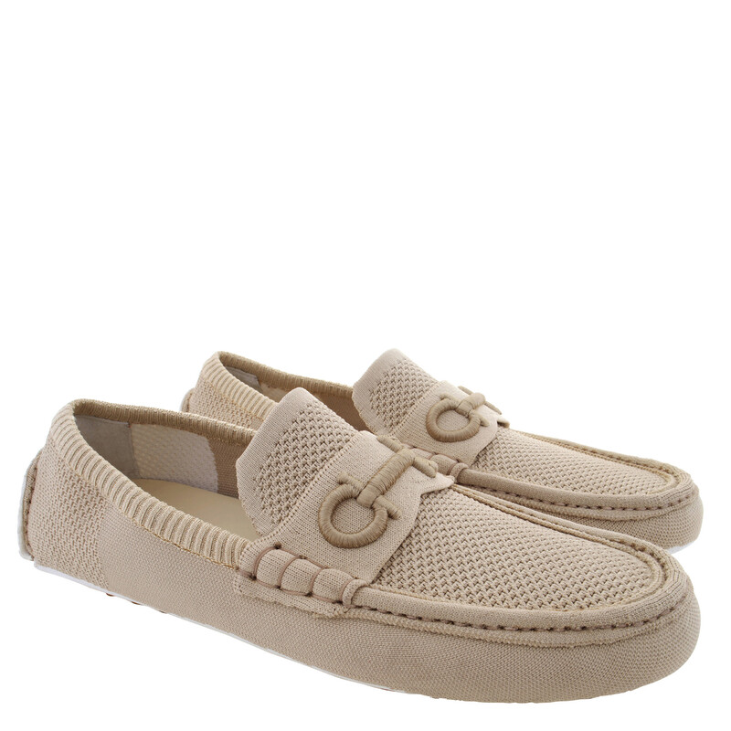 Ferragamo Denison Gancini Driver Loafers, Size 9 EE 022067 768525