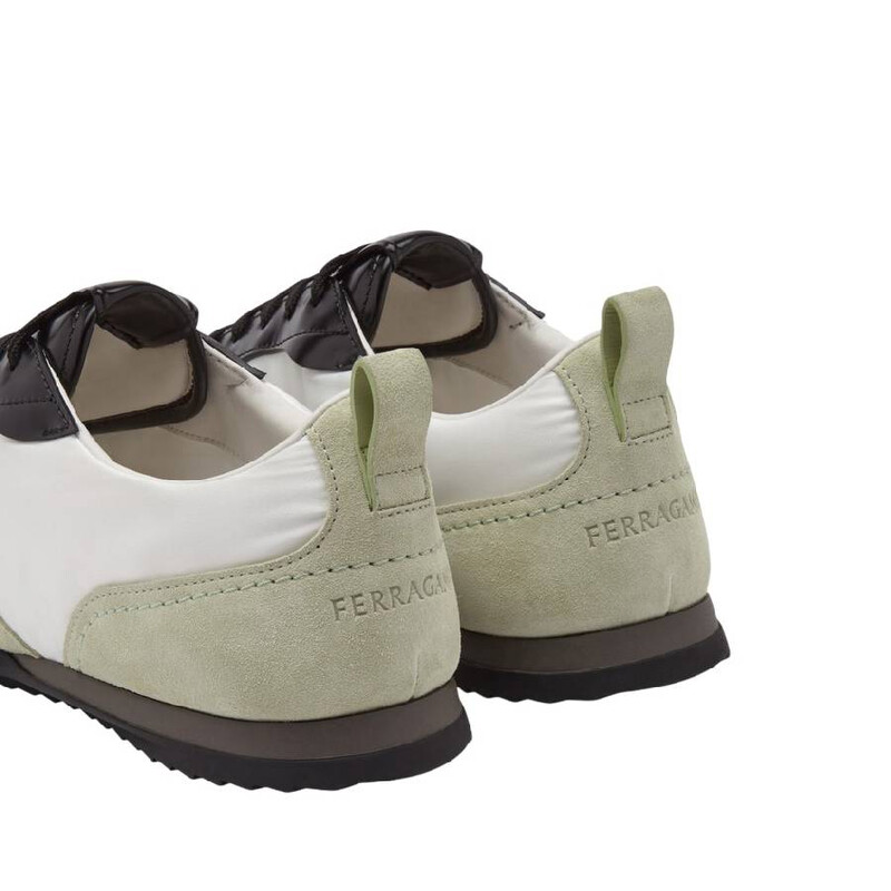 Ferragamo Detroit Patent Leather Trim Sneakers, Size 10 030619 773934 ...