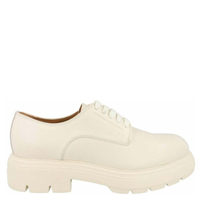 Ferragamo Devis Chunky Leather Derby Shoes, Size 8.5 022216 768459