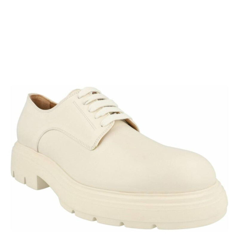 Ferragamo Devis Chunky Leather Derby Shoes, Size 8.5 022216 768459