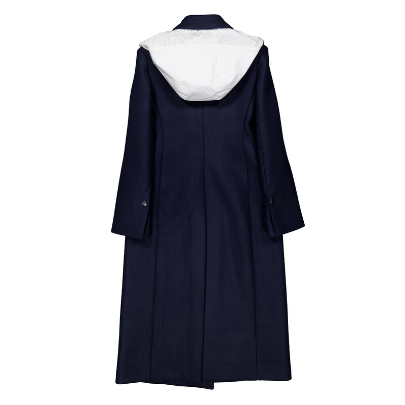 Ferragamo Double-Breasted Wool Coat, Brand Size 40 ( US Size 6