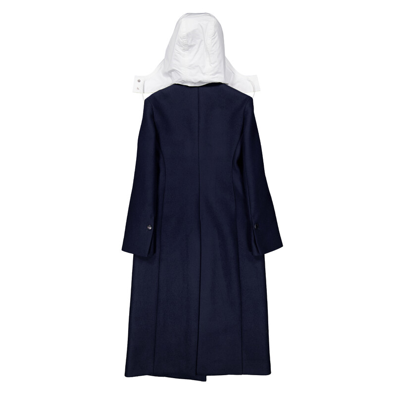 Ferragamo Double-Breasted Wool Coat, Brand Size 40 ( US Size 6