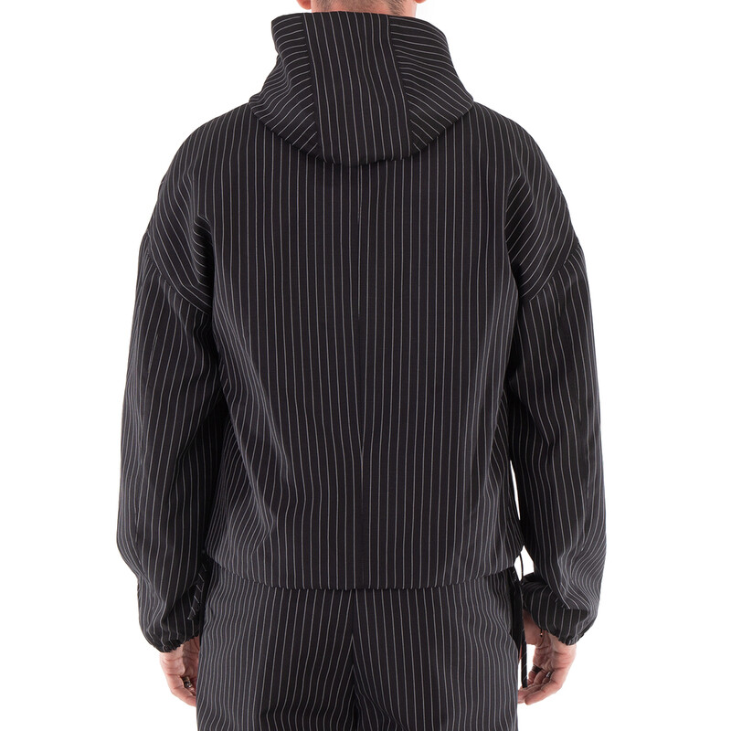 Ferragamo Drawstring Hooded Jacket, Brand Size 46 (US Size 36