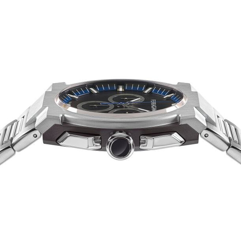Ferragamo Edge Chronograph Quartz Black Dial Men's Watch SFK200223