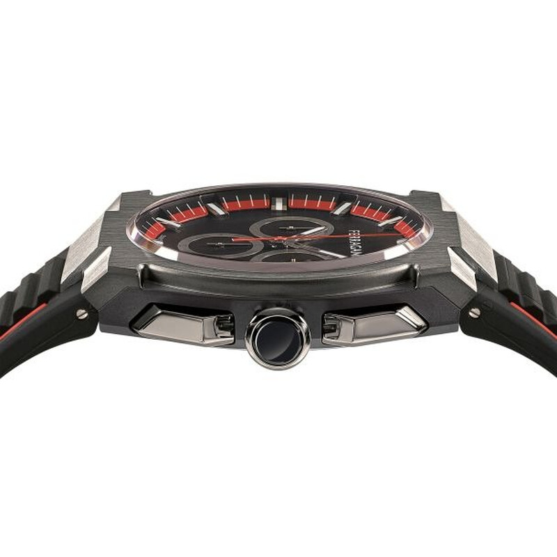 Ferragamo Edge Chronograph Quartz Black Dial Men's Watch SFK200323