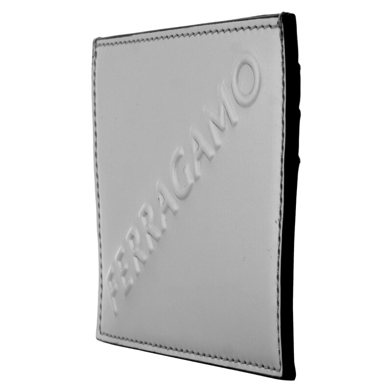 Ferragamo Embossed Logo Leather Card Case 661204 764210