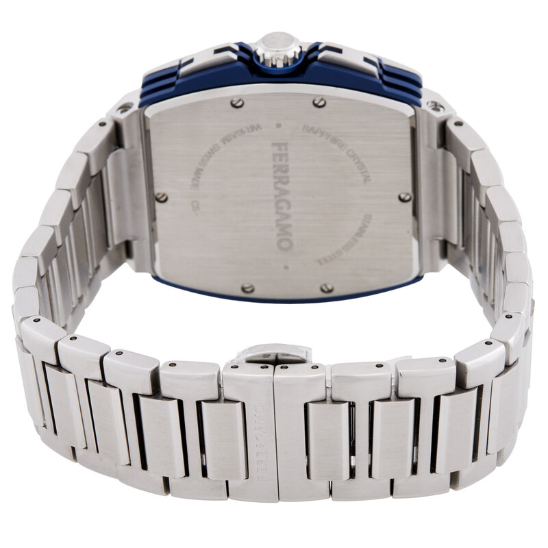 Ferragamo F-80 Chronograph Quartz Blue Dial Men's Watch SFKE00724