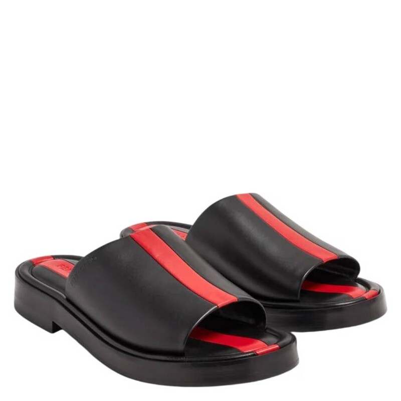 Ferragamo Facundo Leather Slides, Size 8 022092 766254 - Shoes
