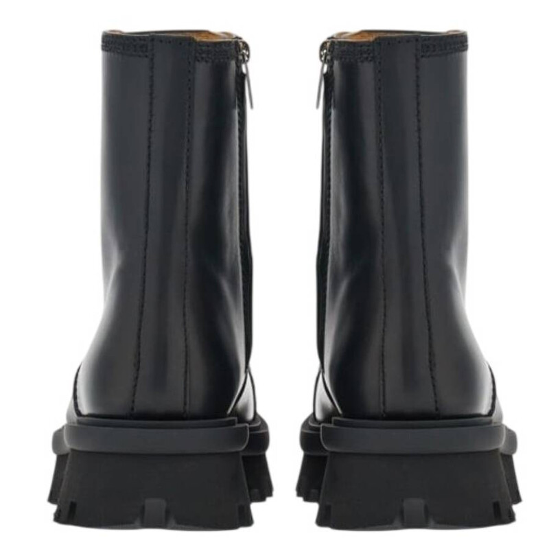 Ferragamo Faraway Chunky Combat Boots, Size 7 021494 763193