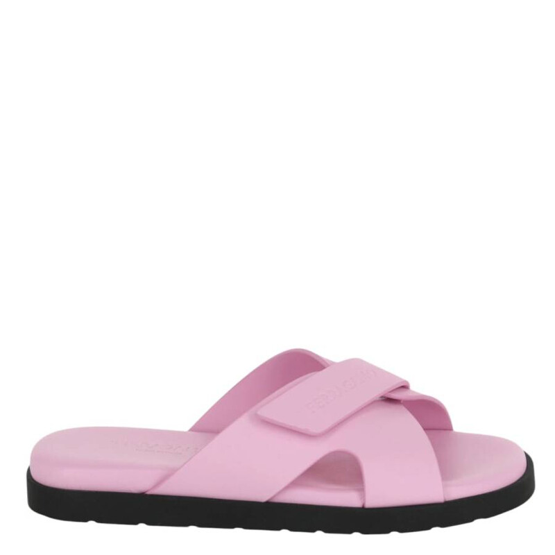 Ferragamo Fidal Leather Slides, Size 5 01F887 763798 - Shoes