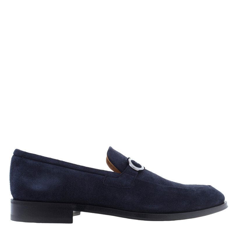Ferragamo Finley Gancini Ornament Mocassins, Size 9 E 021666